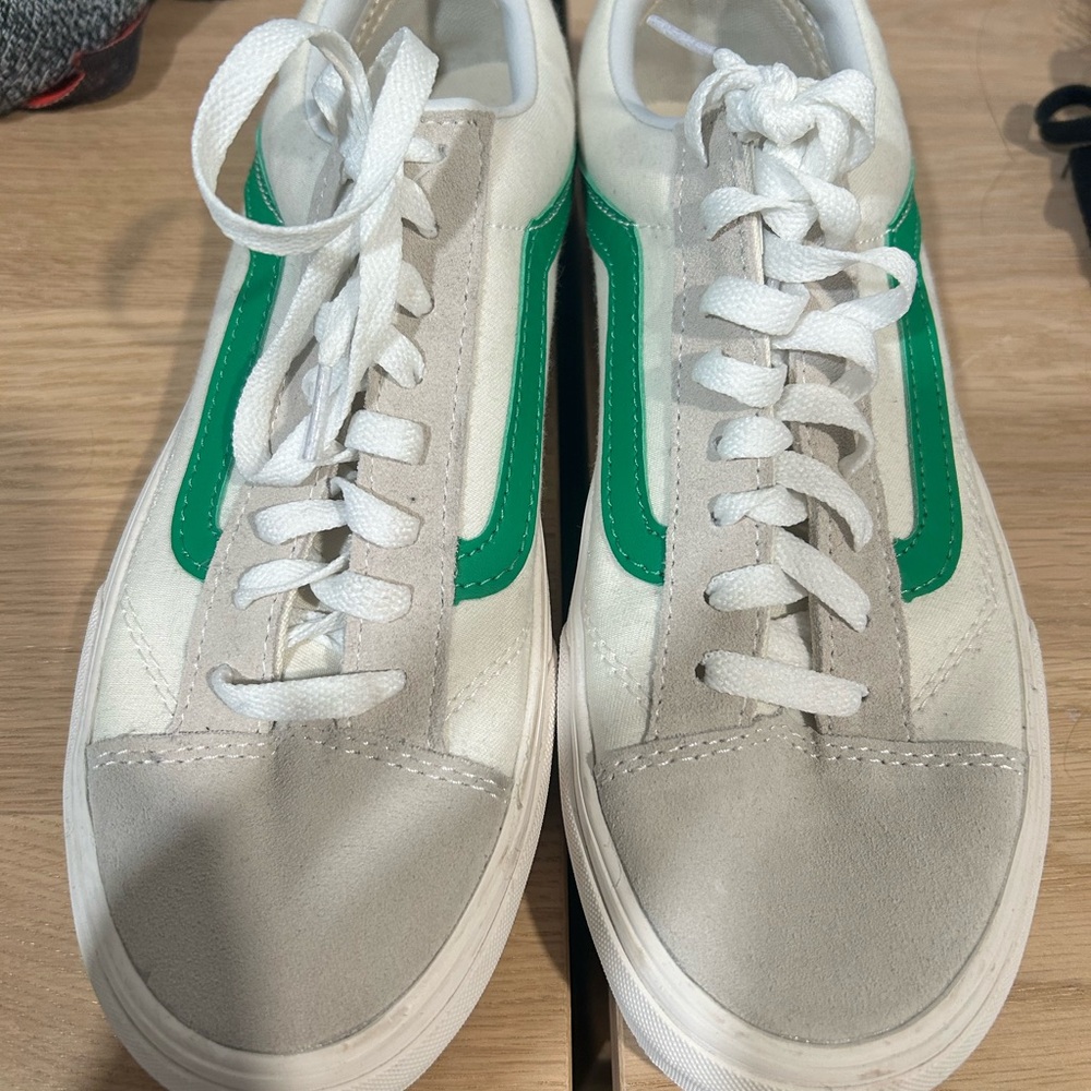 Green/Gray/White Vans